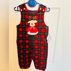 NWT Bailey Boys Christmas Jon-Jon 18M